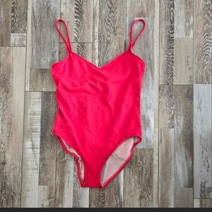 Calvin Klein Red One-Piece Swimwear